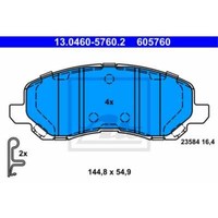 ATE BremsbeläGe 13.0460-5760.2 BremsklöTze FüR Peugeot 4008 Cs_A