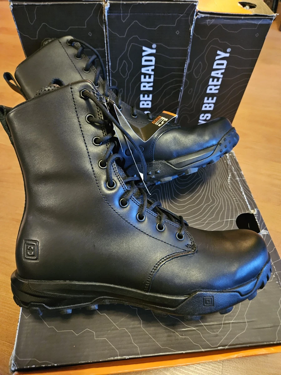 5.11 A T 8 HD Boot Leather Men s Black Military Tactical Style