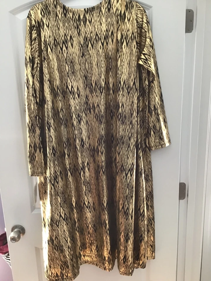 Lularoe Elegante Sarah Oro Metálico XL Foto 2 de 4