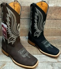 Womens Western Boots Rodeo Square Toe Cowgirl Embroidered Bota Vaquera Dama 801