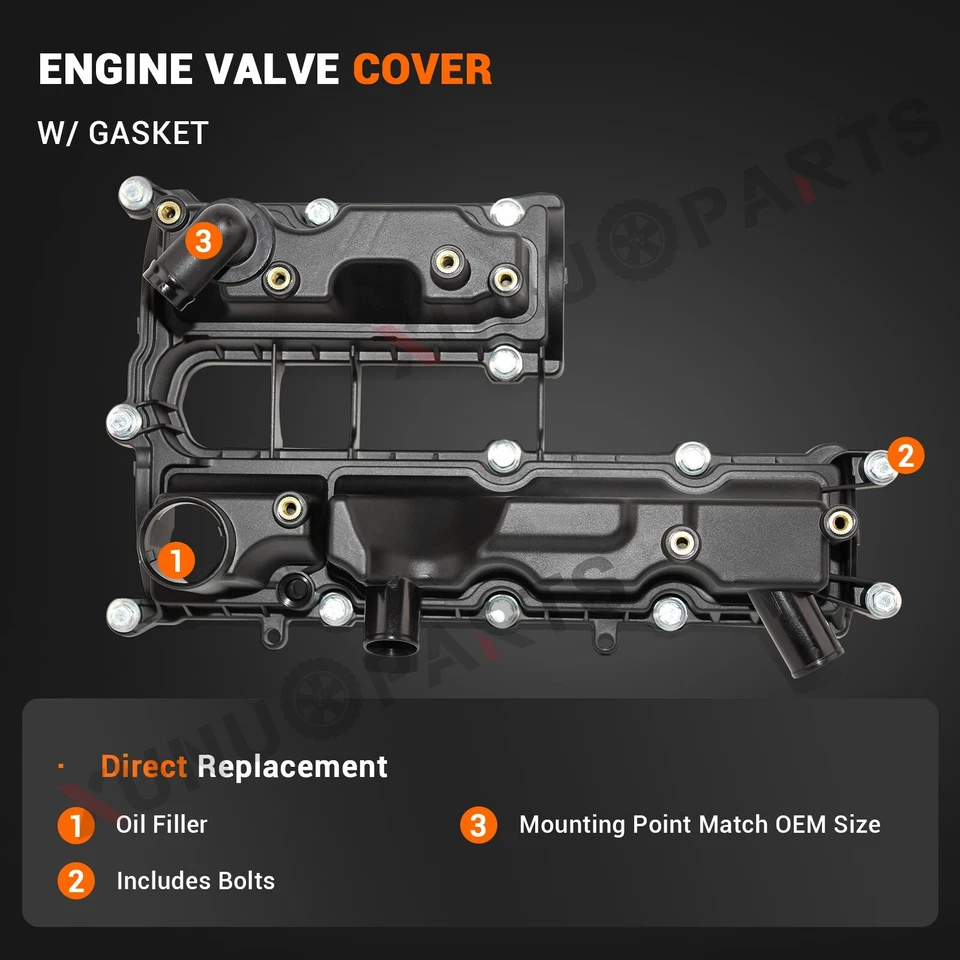 Valve Cover for 2013-2016 Ford Escape 2014-2019 Ford Fiesta 1.6L Turbo BM5Z6582A - Image 4 of 4