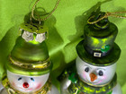 Two Beautiful Irish Snowman Ornaments! 4" Tall — photo 5