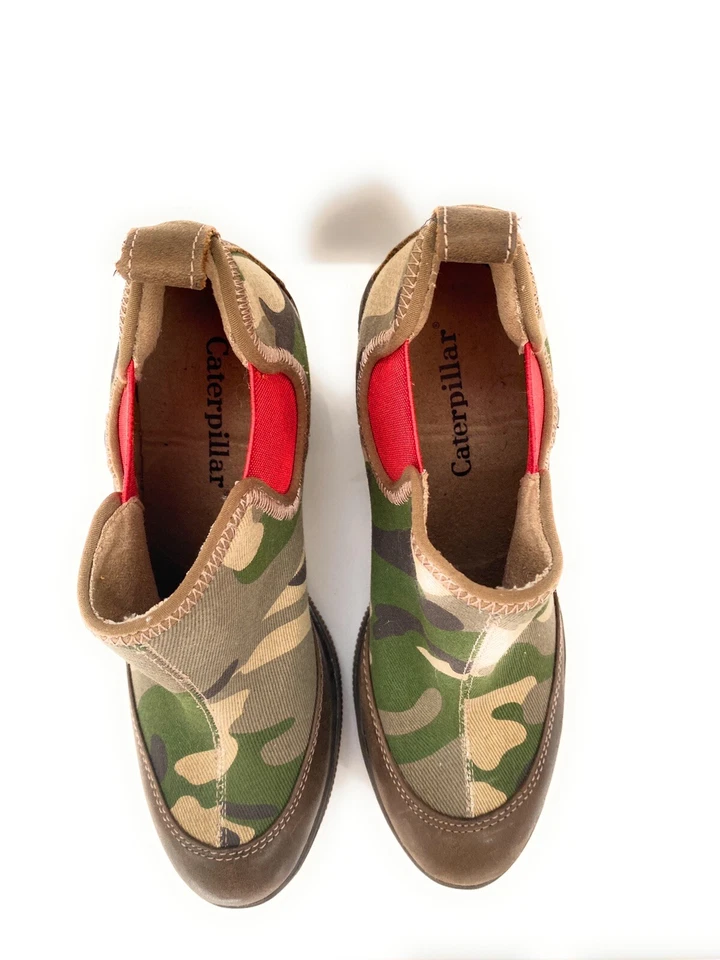 Botines de tacón alto Caterpillar para mujer Arbor camuflados talla 7 M Foto 4 de 4
