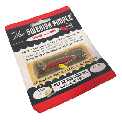 Bay De Noc Swedish Pimple Fishing Lure Jig Summer Or Winter