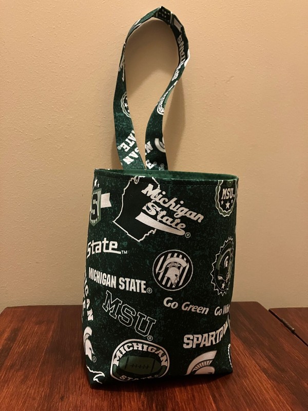 MICHIGAN STATE UNIVERSITY  Car Trash Litter Bag Reusable - Handmade