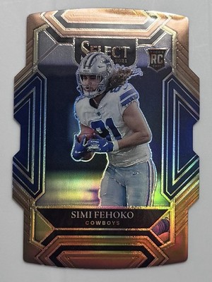2022 Select Simi Fehoko Rookie Bronze Copper Prizm Die Cut SSP Cowboys RC /199