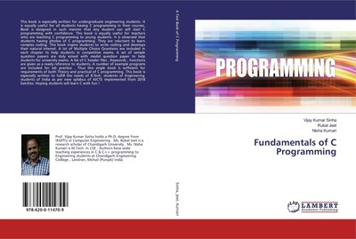 Fundamentals of C Programming | Vijay Kumar Sinha (u. a.) | Taschenbuch | 544 S.
