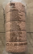 3M Coban Self-Adherent Tan Wrap (1581) 1"x 5yds (Pk of 5 Rolls) SEALED