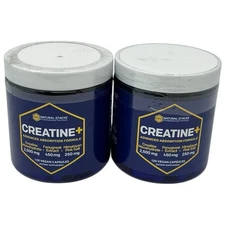 Lot of 2-Natural Stacks Creatine Advanced Absorption Formula 120 Vegan Capsules
