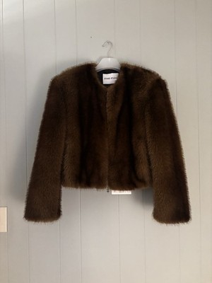Stand Studio Women s Faux Fur Karly Jacket Size 34 NWT