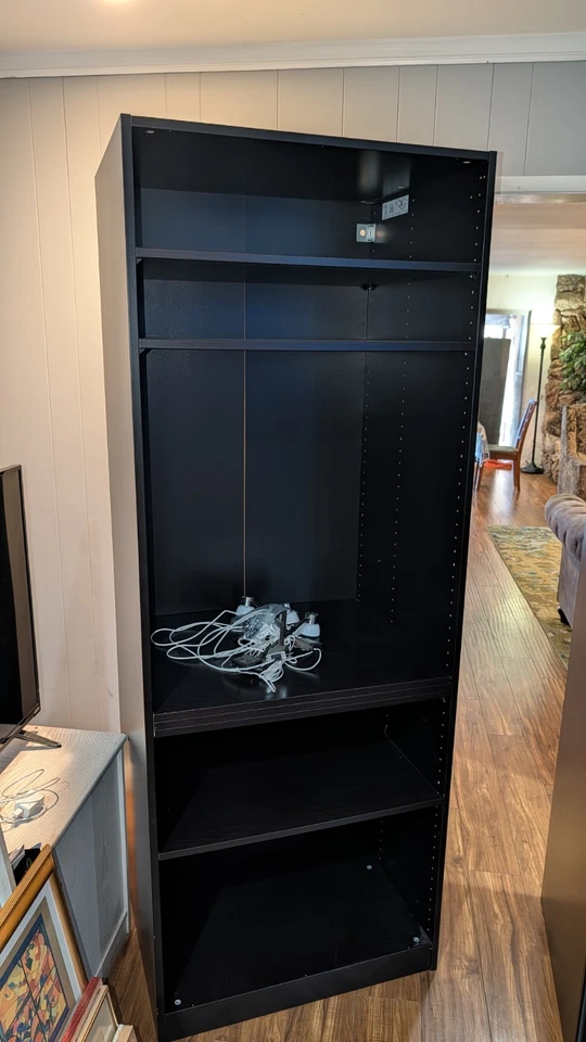 Estantería y Armario Ikea Negro / Juego de Armario / Estantería de Dormitorio  Foto 2 de 4