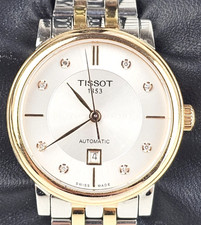 Tissot Carson Premium Automatic Gold & Silver Tone Diamond Watch - Works Great