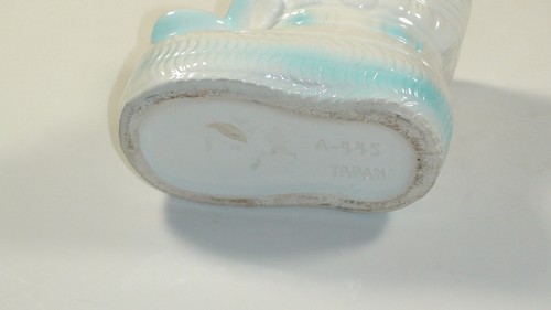 Vintage Ceramic Made In Japan Bootie / Planter A-445 - Baby Boy Boot - Japanese - Picture 6 of 6