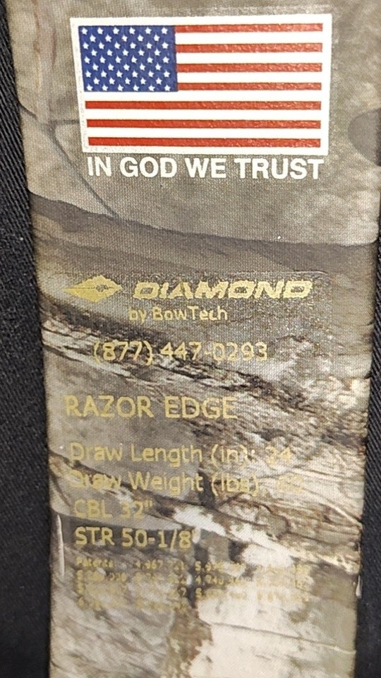 Diamond Archery Razor Edge Youth Compound Bow Good Condition 60# Drail ...