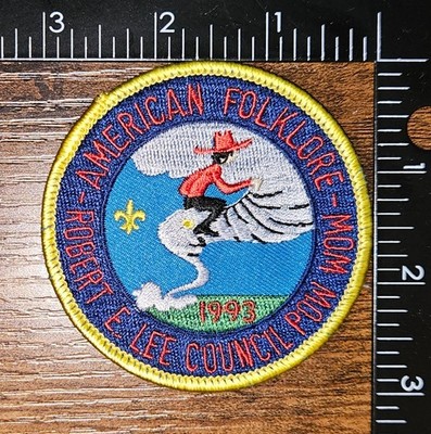 Robert E Lee Council Pow Wow American Folklore 1993 BSA Patch