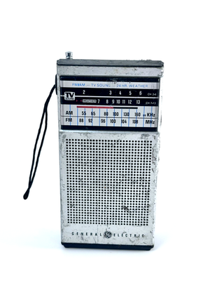 #ad #ad General Electric 7 2934A Portable AM FM TV Weather Radio Vintage Silver $11.00