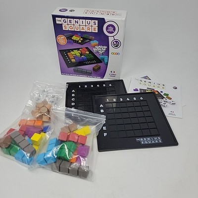The Genius Square 100% COMPLETE The Happy Puzzle Company 2018 STEM Brain Teaser