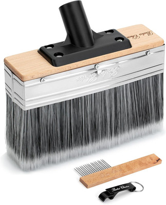 Bates- Deck Stain Brush Applicator, 7.5 Inch Wide Paint Brush with Threads | for