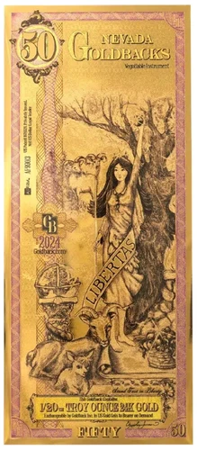 2024 Nevada 50 Goldback (Libertas, Liberty)