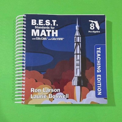 T391 * NEW, FL B.E.S.T. MATH,  PRE-ALGEBRA, TEACHER EDITION, ISBN  9781647278595