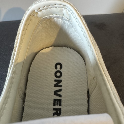 Converse Star Player 76 Ox Canvas Shoes White Black Shoes Mens 8 Womens 9.5 Uk 7 - Picture 10 of 17