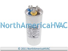 OEM Dual Run Capacitor Round 40/3 uf Replaces GE Genteq 97F9474BZ2 97F9474BZ3