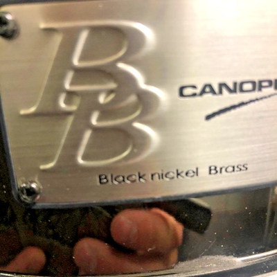 CANOPUS BB-1455 Black Nickel Brass Snare Drum 14