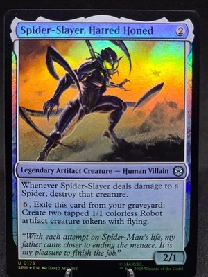 MTG Spider-Slayer, Hatred Honed 0175 Marvel's Spider-Man Foil NM