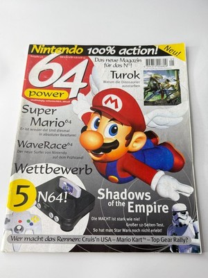 Nintendo 64 N64 Power Magazin 04/1997 Erstausgabe Super Mario 64 Turok WaveRace