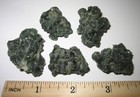 5 NATURAL DARK GREEN 1"-1.2" PREHNITE CRYSTAL CLUSTERS FROM MOROCCO ~ 72.3grams — photo 3