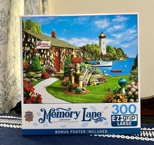 Masterpieces Memory Lane "Lobster Bay" Presorted 300 Pc Puzzle W/ Bonus Poster