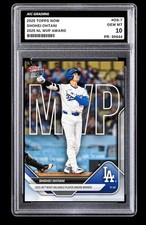 2025 Shohei Ohtani Topps NOW Card #OS-7 MVP Award Los Angeles Dodgers Graded 10