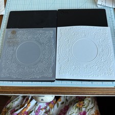 Anna Griffin 6x6 SQUARE LAYERED LACE 3D Embossing Folder