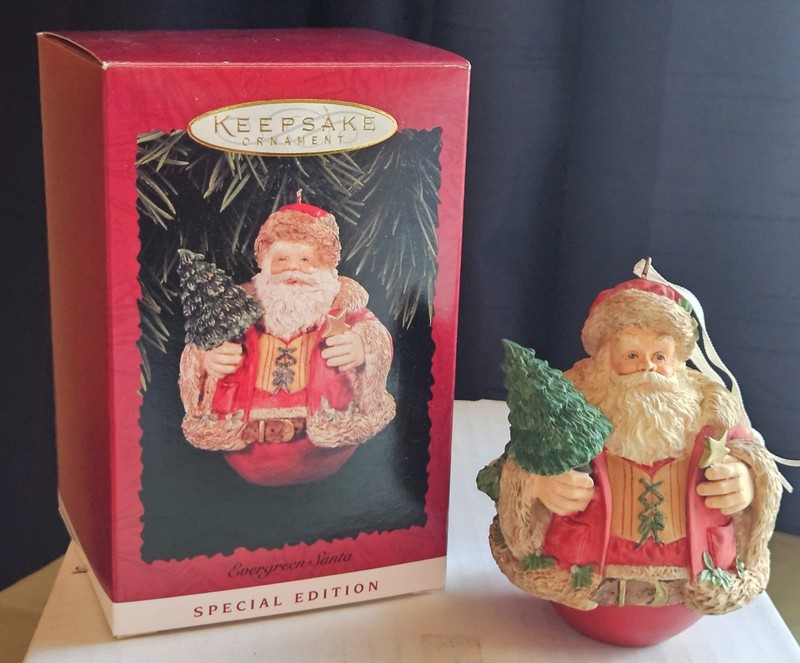 Hallmark Keepsake Ornament 1996 Evergreen Santa Special Edition