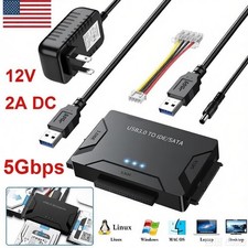 USB 3.0 to SATA IDE Adapter, Hard Drive Reader External Ultra Recovery Converter