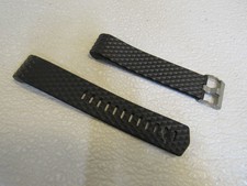 Designer Watch Band 8in L Black Male Adult