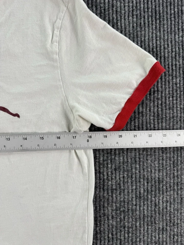 Vintage Hollister Shirt Men Small White Blue Cotton Del Mar Beach Surf Crew 90s - Image 3 of 4