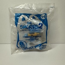 2013 The Smurfs 2 McDonalds Happy Meal Toy Smurf 14 Baker Figure Peyo Sony