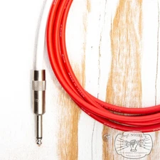 Prof. Nigel's USA Made 1/4" Instrument Cable (Red w/ Silver) Canare GS-6