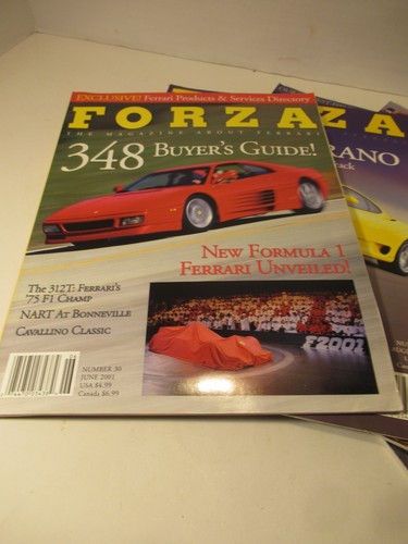 Vintage Lot 8 Forza Ferrari Magazine Full Year 2001 # 27,28,29,30,31,32,33,34 - Picture 5 of 11