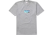 Supreme Emilio Pucci Box Logo Tshirt Tee size Small Gray Blue Grey Bogo New DS