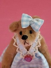 LITTLE GEM Limited Edition Deb Canham 3" Miniature Teddy BEAR Milly  Quacker