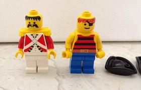 Lego Lot 2 Imperial Guard Officer Pirate Minifigure 6247 6266 6271 6263 6277 627