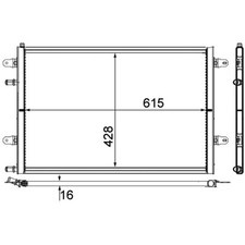 Niedertemperaturkühler Ladeluftkühler MAHLE CIR 10 000P für Audi A6 C6