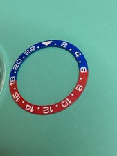 38mm Ceramic Pepsi Bezel Insert V1 30.5mm ID GMT For Mods Rolex/Seiko Style New