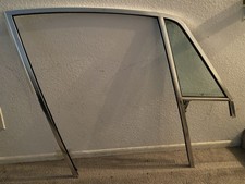 69-73 Porsche 911 Anodized Passenger Door Window Frame Tinted Wing Glass