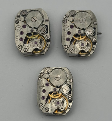 Zaria Luch 1800 Watch Movement Soviet USSR Ladies x 3 Pieces Parts Repair 14mm