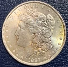United States Morgan Silver Dollar 1887 KM#110