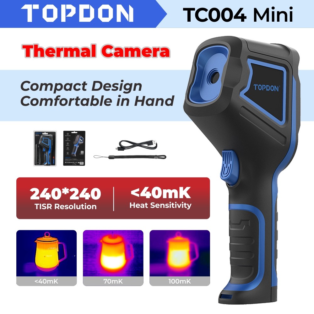 TOPDON Infrared Thermal Imager Temperature Imaging Camera IR Resolution 240*240