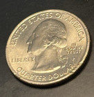 2010-P Hot Springs Quarter Mint Error - Struck Through Detached Reeding MS60 — photo 1